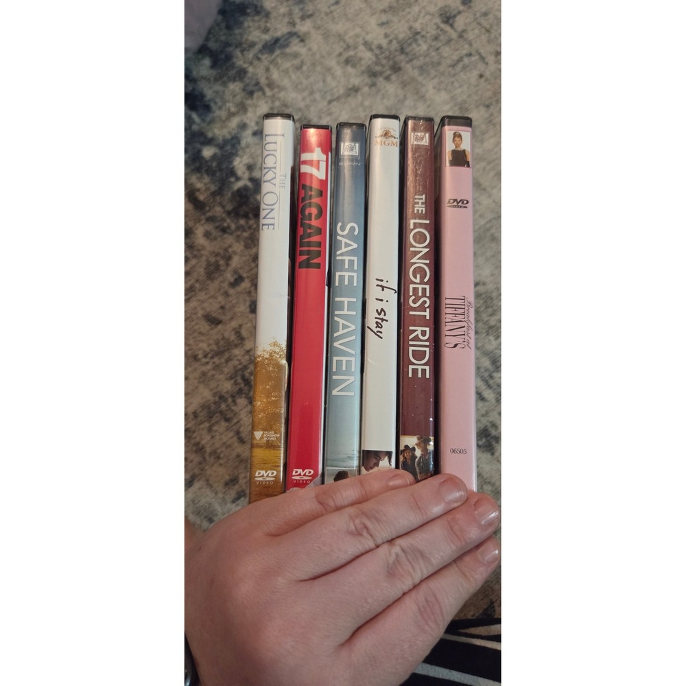 Romance DVD Lot The Lucky One 17 Again Safe Haven If I Stay Longest Ride Tiffany